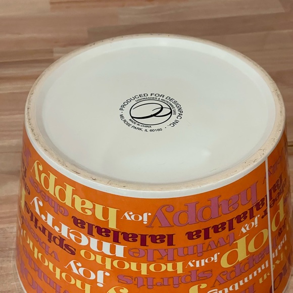 Festive Orange Holiday Bowl - Picture 6 of 7